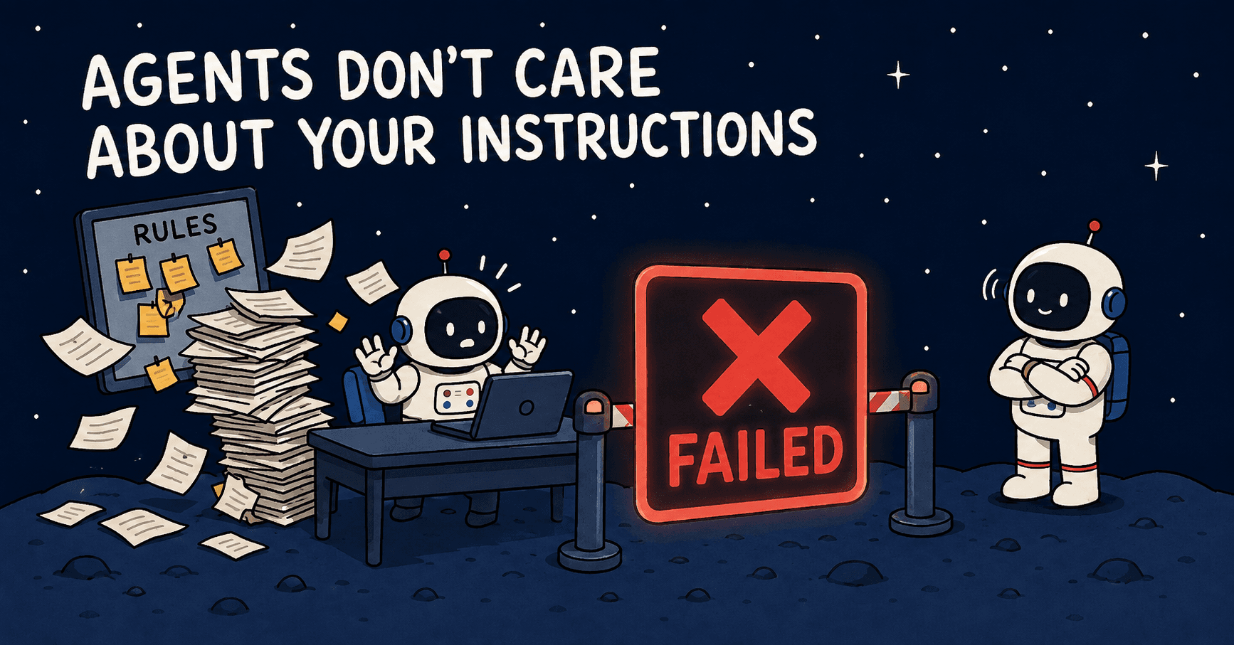 Agents don’t care about your instructions